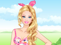 play Floral Barbie Dress Up