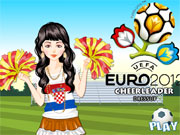 play Euro Football 2012 Cheerleader Dressup