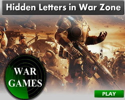 play Hidden Letters In War Zone