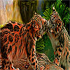 Naughty Tigers In The Woods Puzzle game