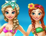 play Elsa And Anna Summer Break