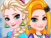 play Elsa And Rapunzel Matching Outfits