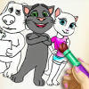 play Enjoy Tom And Angela Coloring Book