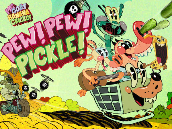 play Pig Goat Banana Cricket: Pew! Pew! Pickle!