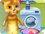 play Ginger Washing Clothes