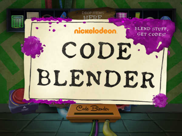 play Nickelodeon Code Blender Mini Game