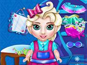 play Baby Elsa Wardrobe Cleaning