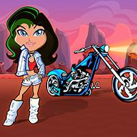 Girl Moto Racing