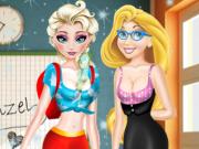 Elsa And Rapunzel Highschool Outfit