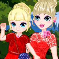 Elsa And Daughter Matching Dress