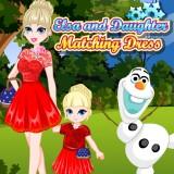 play Elsa And Daughter Matching Dress