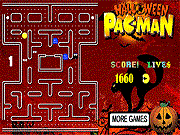 play Halloween Pacman Adventure Game
