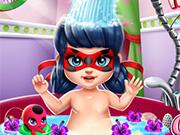 play Miraculous Hero Baby Bath