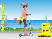 play I Love My Scooter Dressup Game