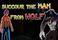play Succour The Man From Wolf Escape