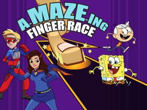 play Nickelodeon: A-Maze-Ing Finger Race Puzzle