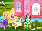 play Little Princesses Castle Cleaning