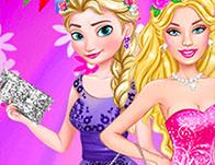 play Barbie And Elsa Wedding Crashers!
