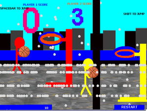Slam Dunk Basketball 1 V 1 Split Screen