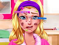 play Barbie Hero Face Problem