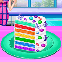 play Rainbow Cake Cooking