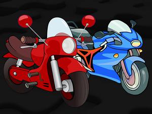 play Cartoon Motorbike Jigsaw
