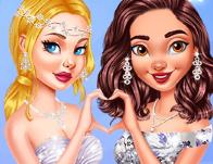 play Princesses As Gorgeous Bridesmaids