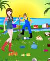 Princess Messy Lake Cleaning game