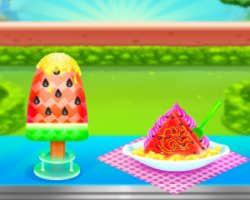 play Watermelon Ice Cream And Candy Cooking