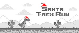 play Santa T Rex Run