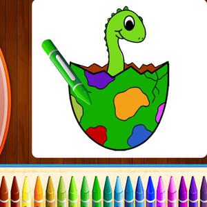 play Dinosaurs Coloring Book Part I