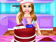 play Vincy Cooking Red Velvet Cake