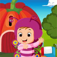play Games4King-Cute-Butterfly-Girl-Rescue