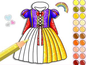 play Princess Glitter Coloring