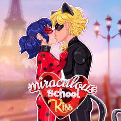 play Miraculous School Kiss