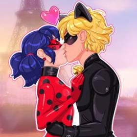 play Miraculous School Kiss - Free Game At Playpink.Com