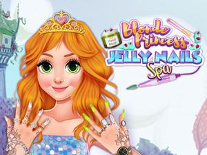 play Blonde Princess Jelly Nails Spa