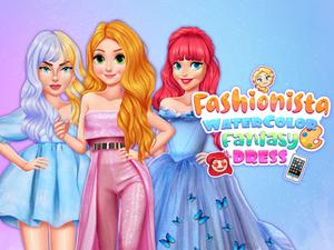 play Fashionista Watercolor Fantasy Dress