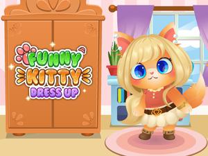 play Funny Kitty Dressup
