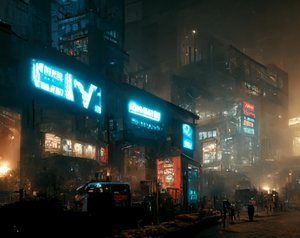 Cyberpunk City Exploration