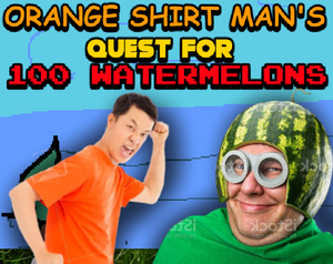 play Orange Shirt Man'S Quest For 100 Watermelons