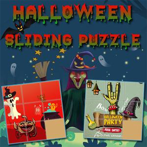 play Halloween Sliding Puzzle