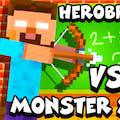 Herobrine Vs Monster School