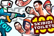 play You Vs 100 Skibidi Toilets