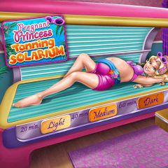 play Pregnant Princess Tanning Solarium