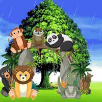 play Big-Animals Escape From Rainforest