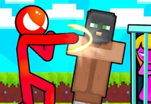 play Stickman Vs Villager Save The Girl