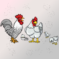 G2J-Rescue-The-White-Rooster-Family