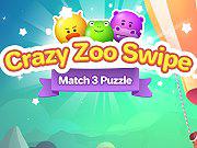 Crazy Zoo Swipe - Match 3 Puzzle
