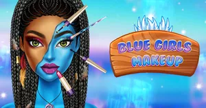 play Blue Girls Makeup
